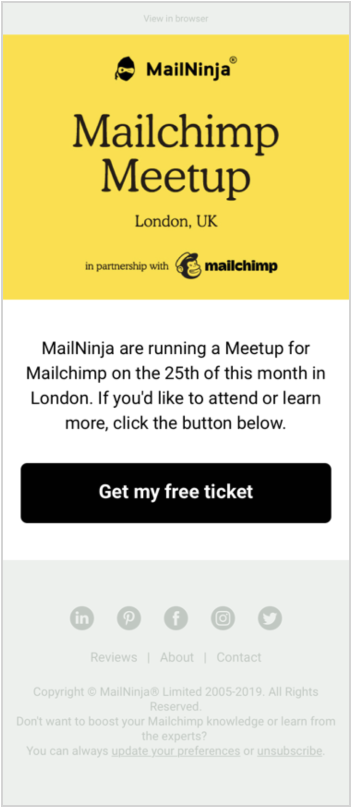 how to write an invitation email for an event